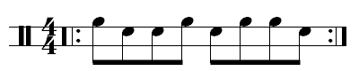 Inverted Paradiddle Rudiment